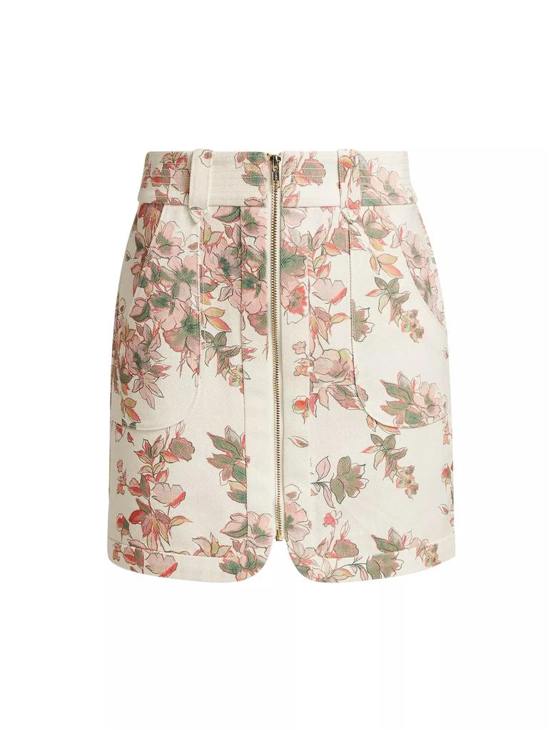 Hevron Nora Floral Miniskirt 1