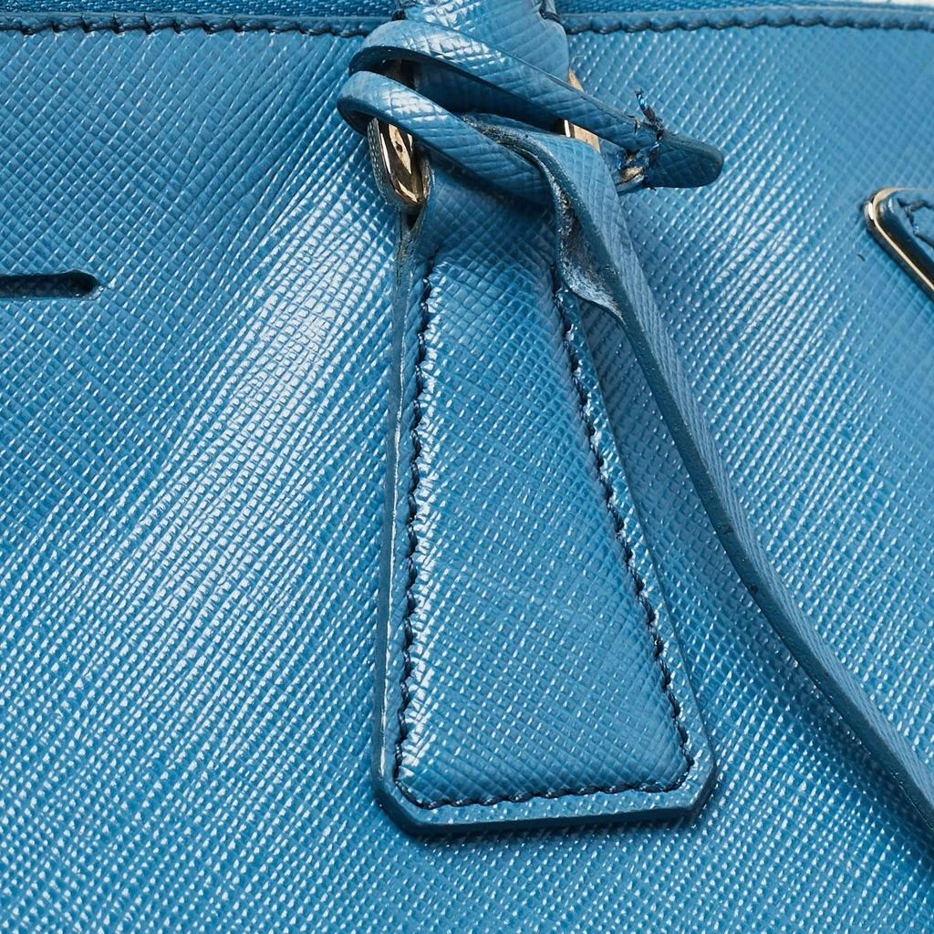 Prada Prada Blue Saffiano Lux Leather Large Double Zip Tote 12