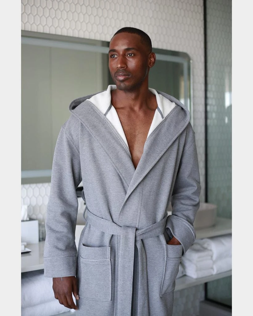 Majestic International Men's Montauk Hooded Fleece Robe 1