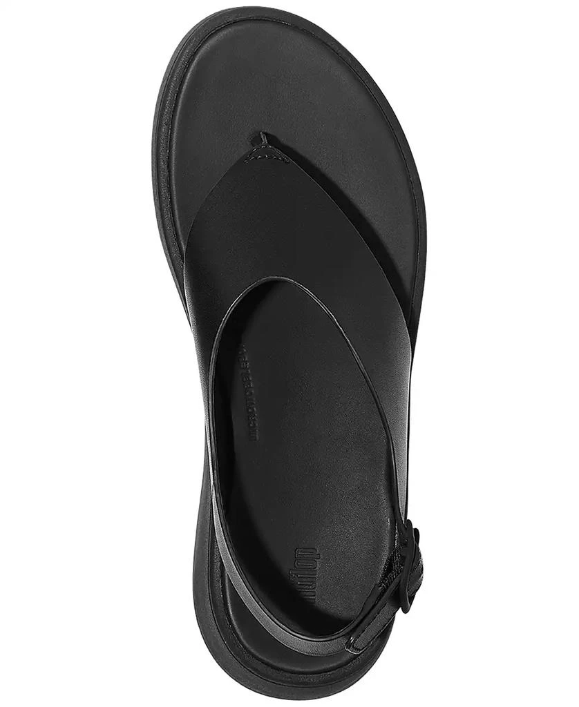 FitFlop Women's F-Mode Leather Flatform Back Strap T-Post Sandals 7