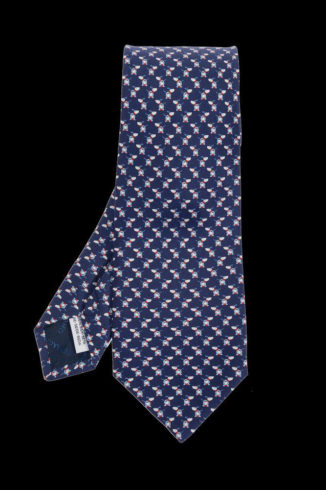 Salvatore Ferragamo Ferragamo Dogs And Gancios Printed Tie