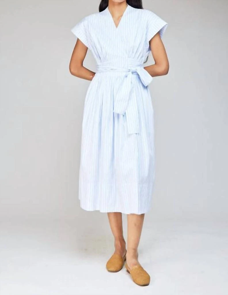 love binetti Noah Dress In Dew Striped 1