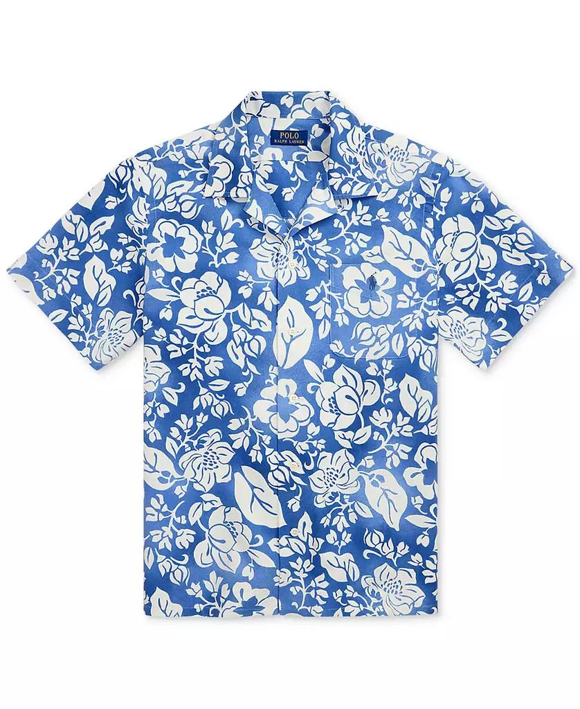 Ralph Lauren Men's Classic-Fit Floral Oxford Camp Shirt 5