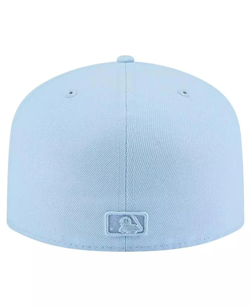 New Era Men's Light Blue Cleveland Guardians Color Pack A-Frame 59FIFTY Fitted Hat 4