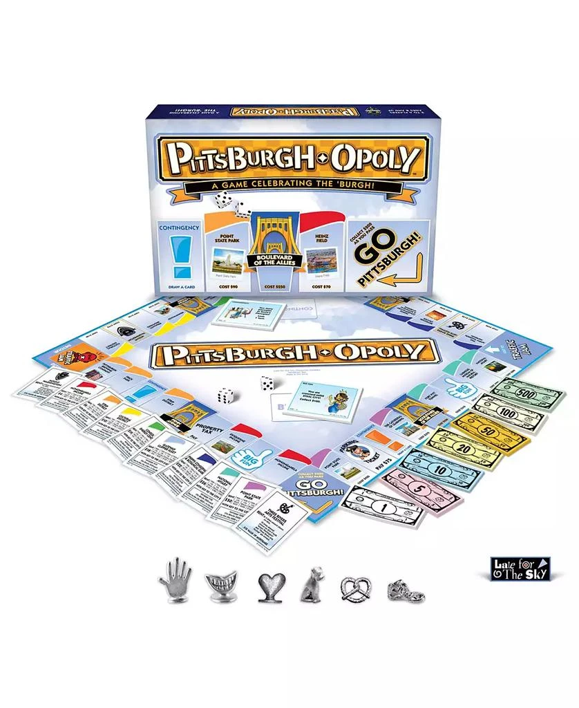 Late for the Sky Pittsburgh-Opoly Monopoly Game 1