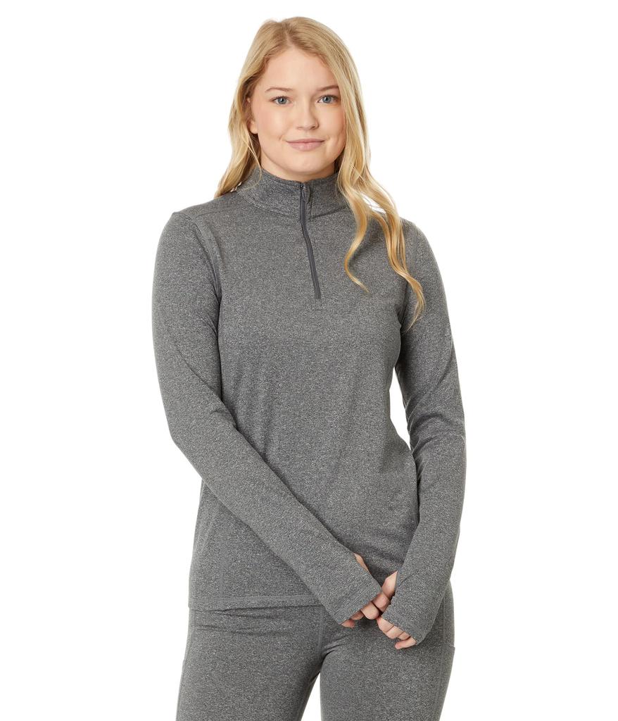 Hot Chillys Micro-Elite Chamois Solid Zip-T