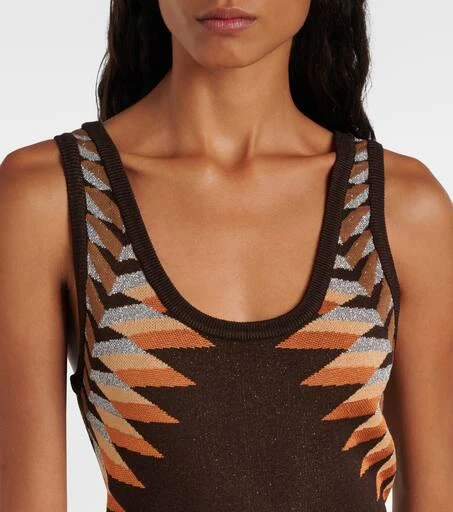 Rabanne Lamé jacquard maxi dress 4
