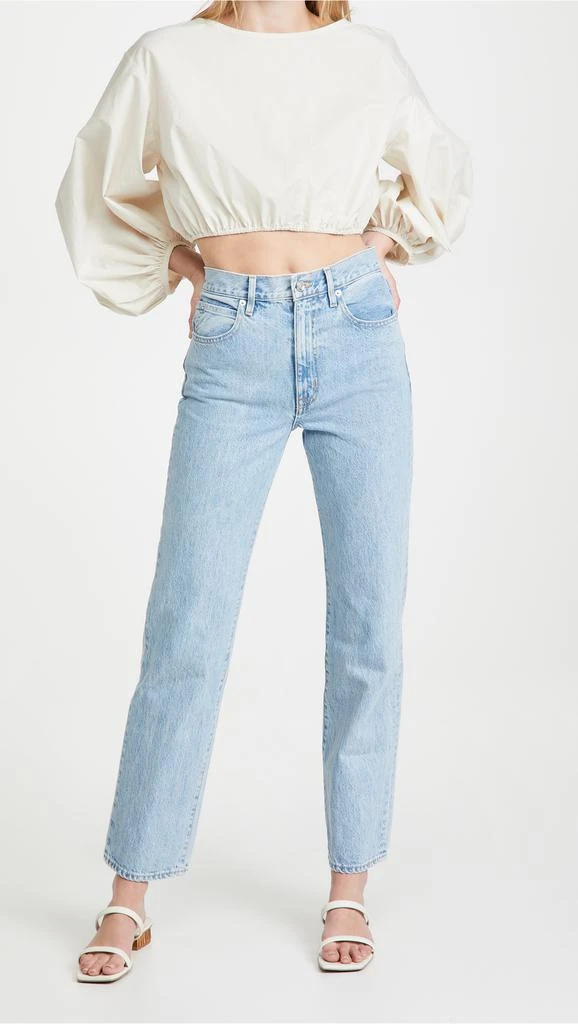 SLVRLAKE London High Rise Straight Jeans 4