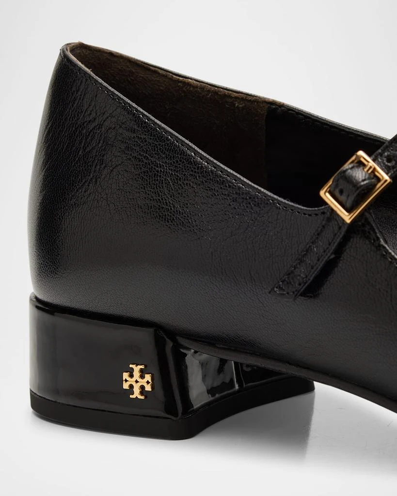 Tory Burch Mixed Leather T-Strap Ballerina Flats 5