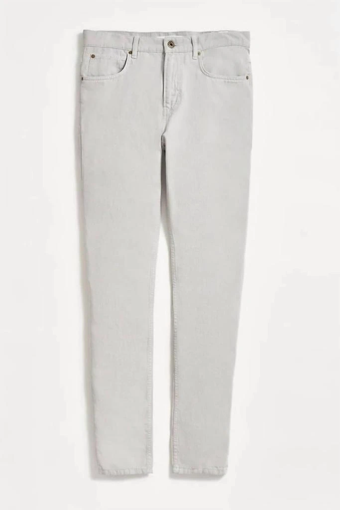 Billy Reid Cotton Linen 5 Pocket Pant In Quarry 4