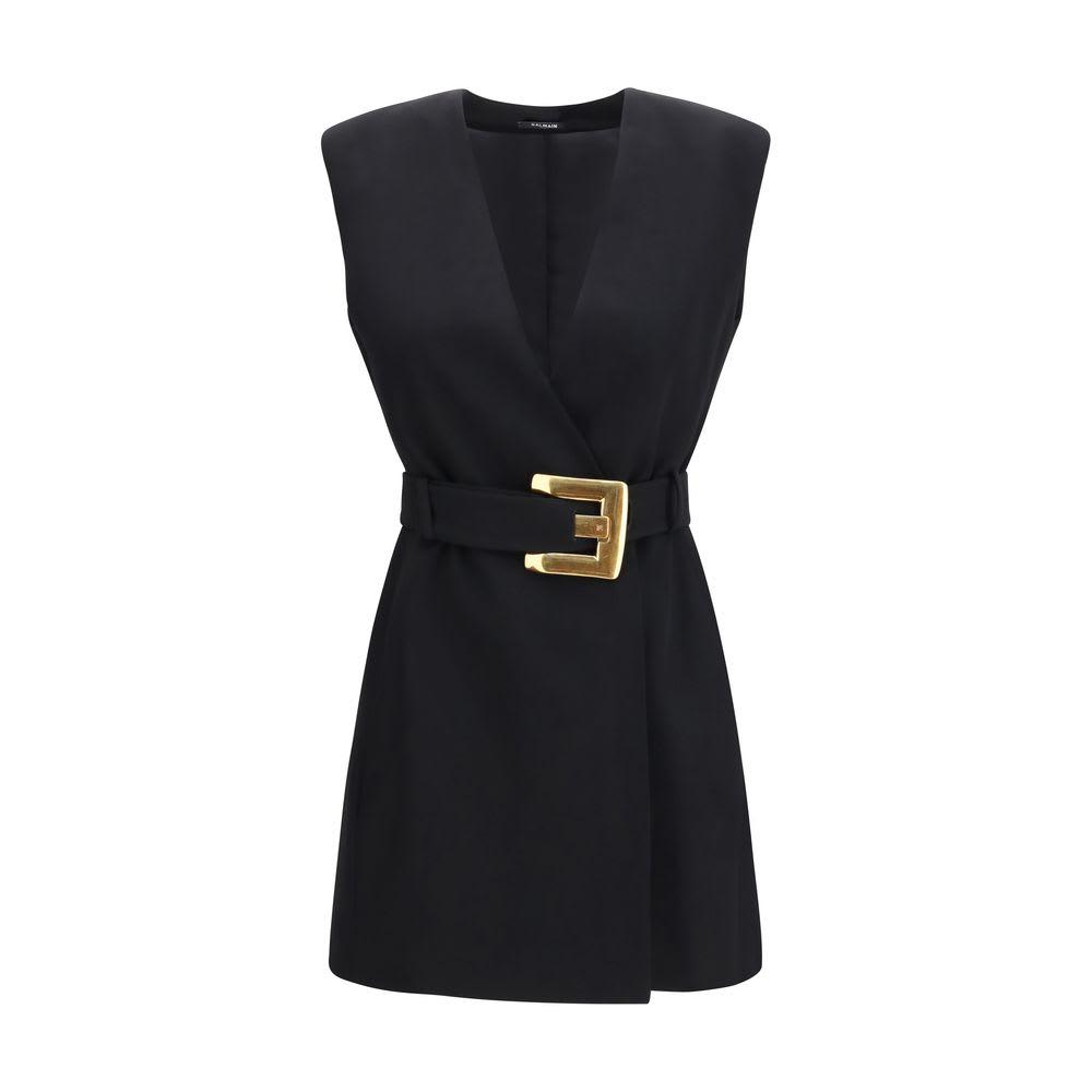 Balmain Fleece Wool Casual Women
s Dress