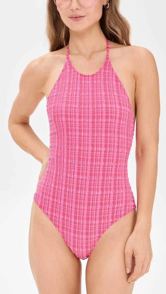 LISA MARIE FERNANDEZ Halter Maillot One Piece 4