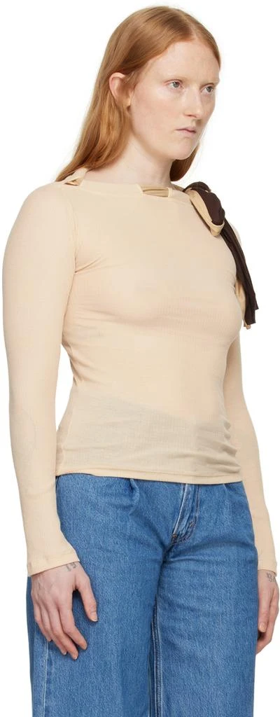 Baserange Beige Circ Long Sleeve T-Shirt 2