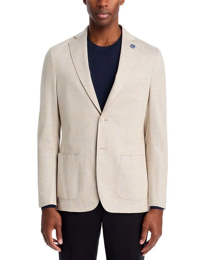 Hart Schaffner Marx New York Cotton Jersey Plaid Unstructured Sport Coat 3