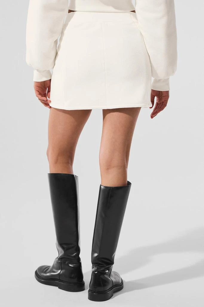 Alo Polar Fleece Wintry Mix Skirt - Ivory 3