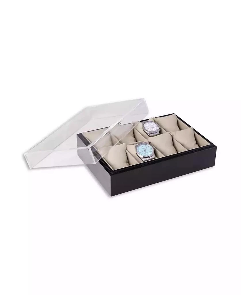 Bey-Berk Wood and Acrylic Eight Watch Box 1