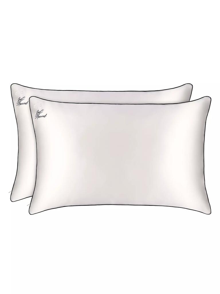 slip Just Married Queen Silk Pillowcase Duo