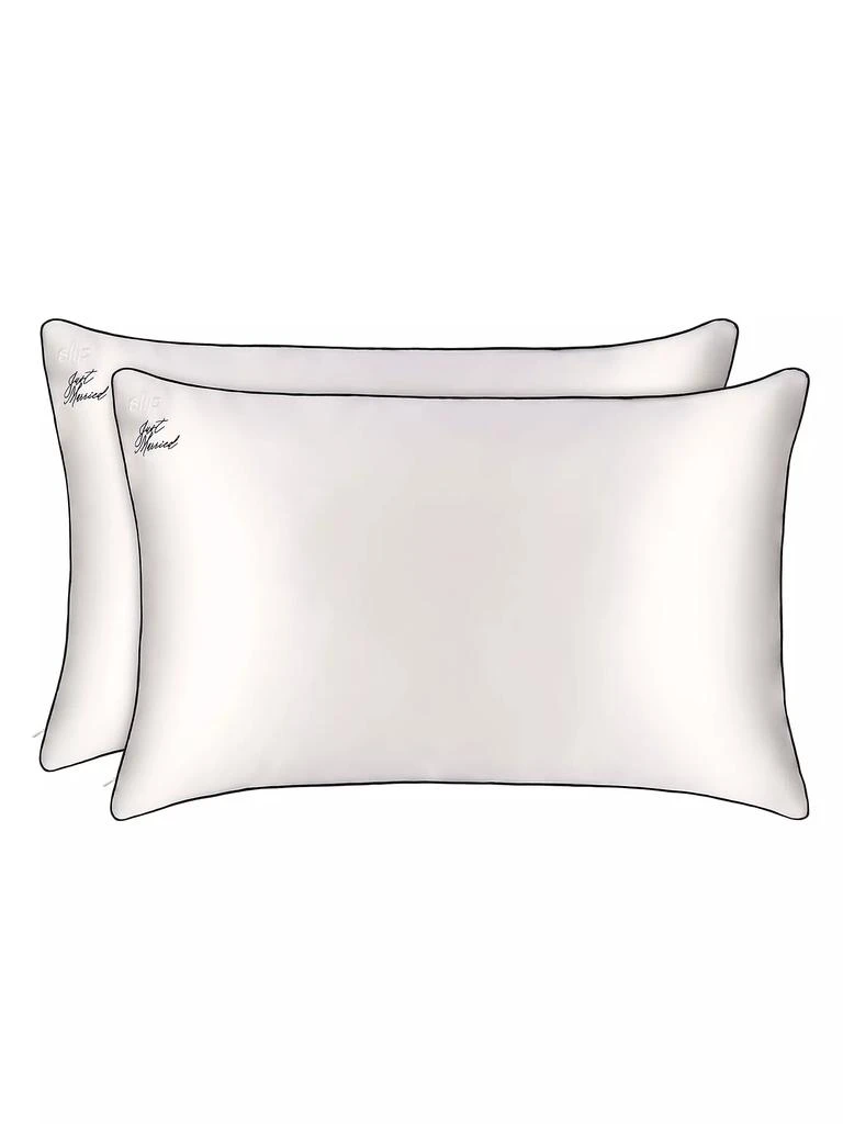 slip Just Married Queen Silk Pillowcase Duo 2