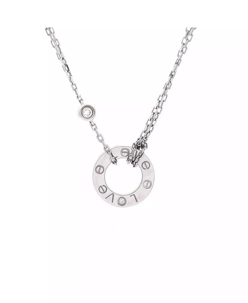 Cartier 2 Diamonds Love Pendant Necklace