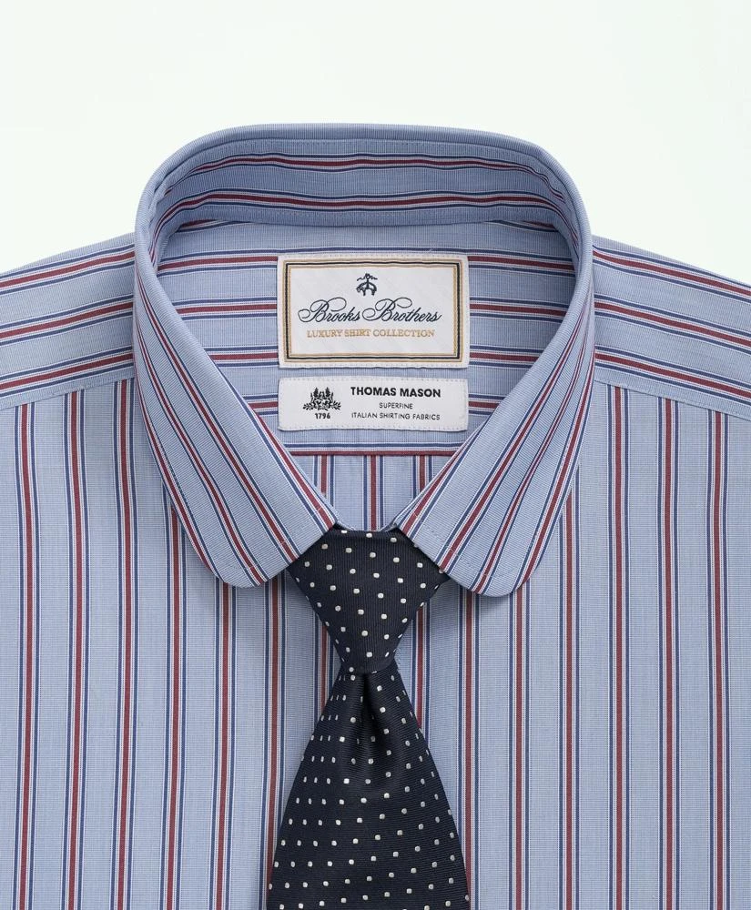 Brooks Brothers Brooks Brothers X Thomas Mason® Cotton Poplin Club Collar, Striped Dress Shirt 2