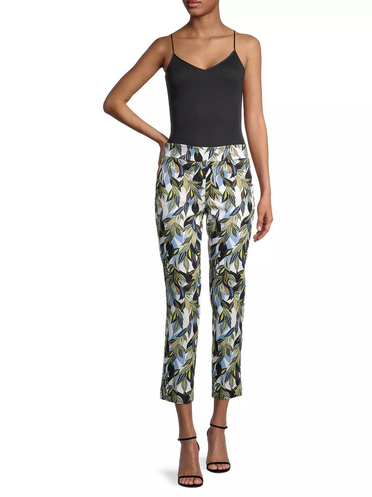 Avenue Montaigne Lulu Leaf Print Pants