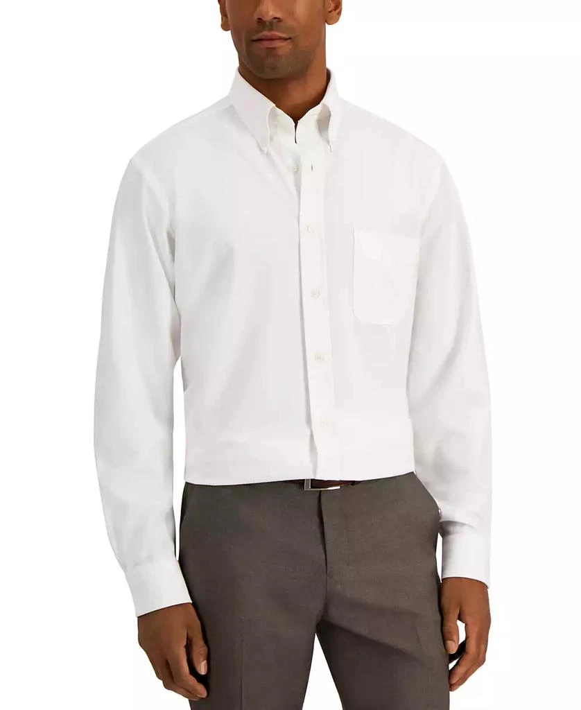 Club Room Men's Regular Fit Traveler Dress Shirt, Created for Macy's 1