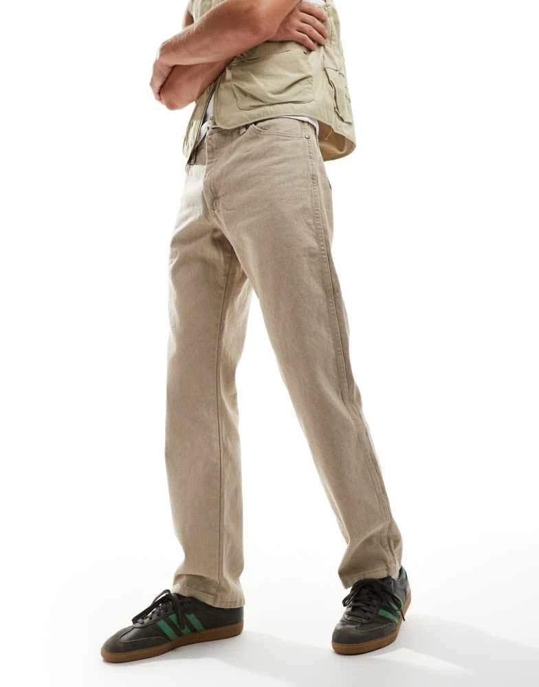 Wrangler Wrangler 13MWZ original cowboy straight fit jeans in tan overdyed 1