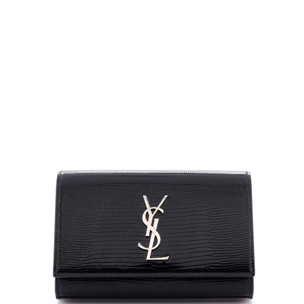 Yves Saint Laurent Classic Monogram Kate Belt Bag Lizard Embossed Leather