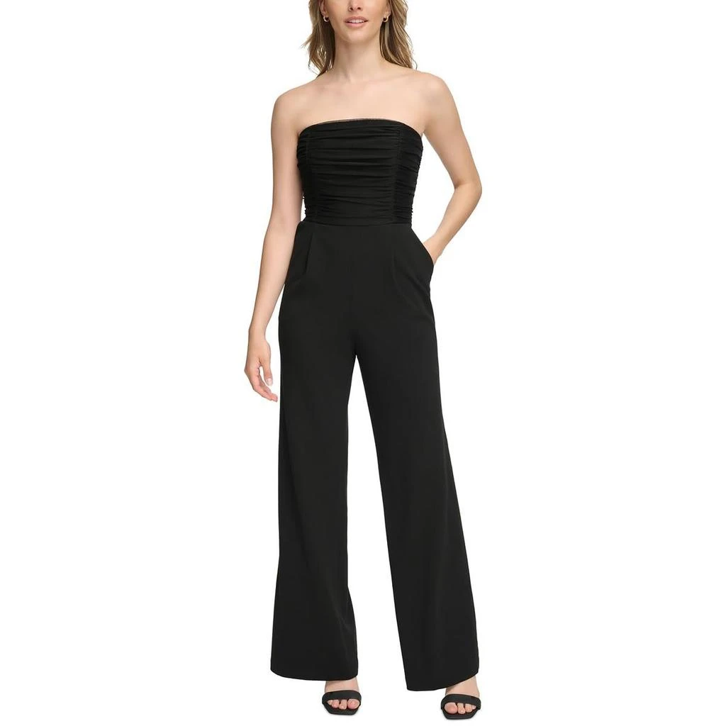 Calvin Klein Womens Strapless Wide Leg Jumpsuit 3