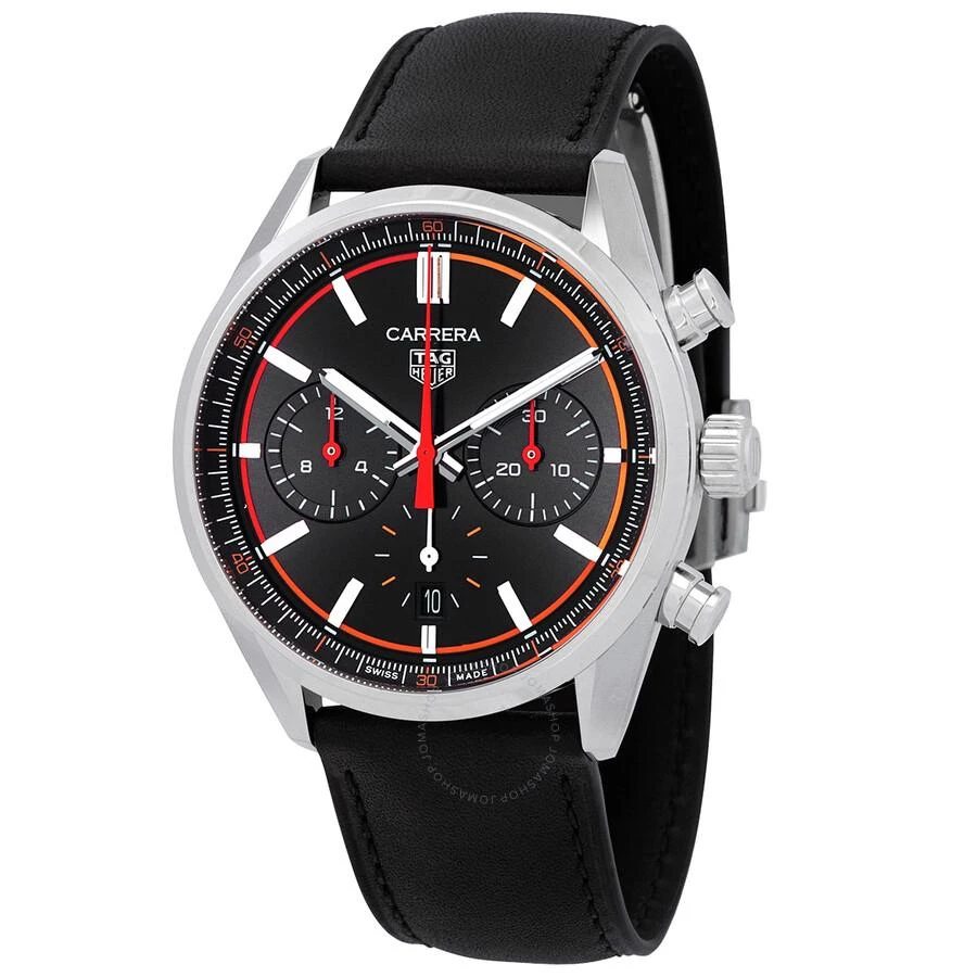 Tag Heuer Carrera Chronograph Automatic Black Dial Men's Watch CBN201C.FC6542 1