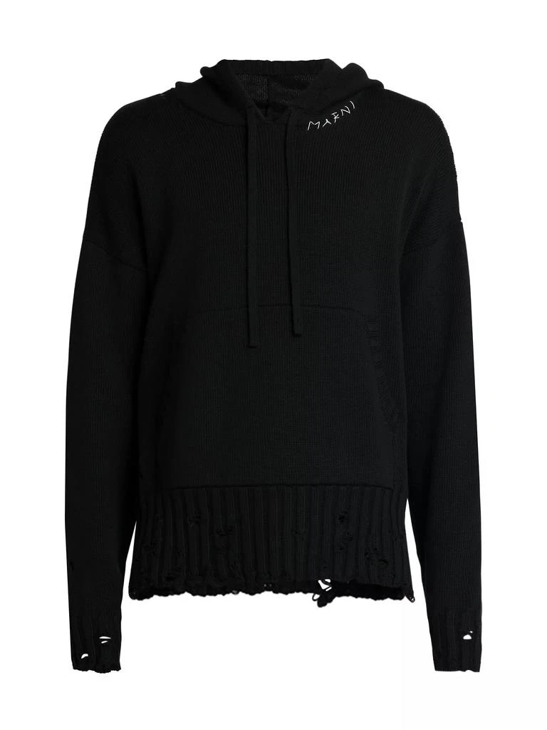 Marni Distressed Hooded Sweater 1
