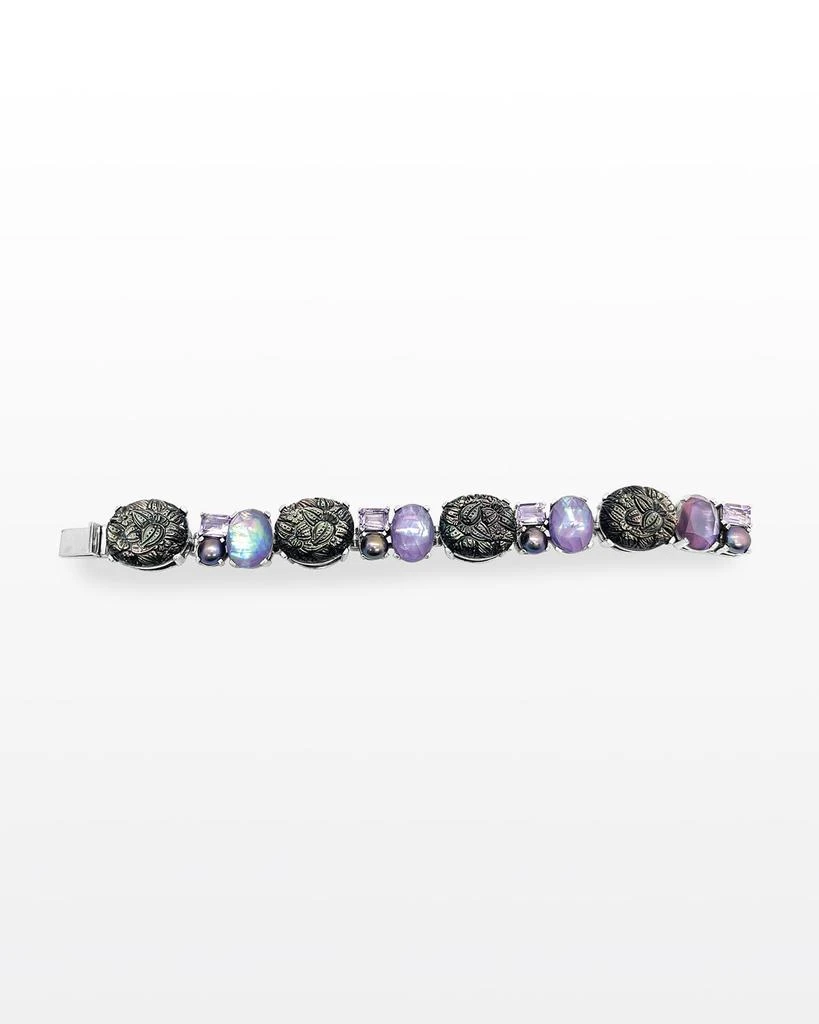 Stephen Dweck Tahitian Mother-of-Pearl, Amethyst and Quartz Bracelet 2