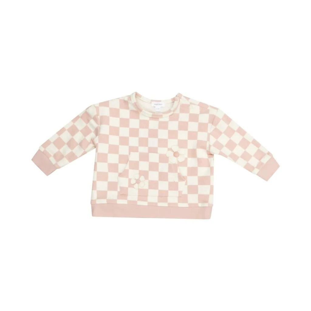 Angel Dear Angel Dear - Girl
s Checkerboard Sweatshirt 
Jogger Set 3