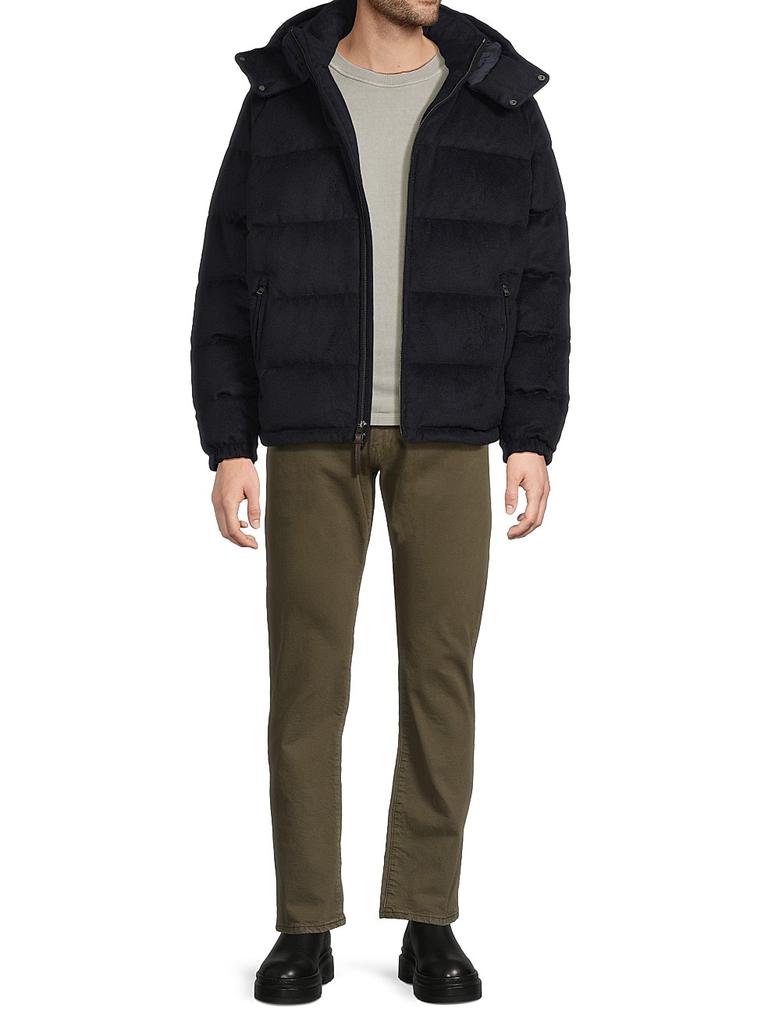 Ralph Lauren Brushed Wool-Blend Puffer Jacket