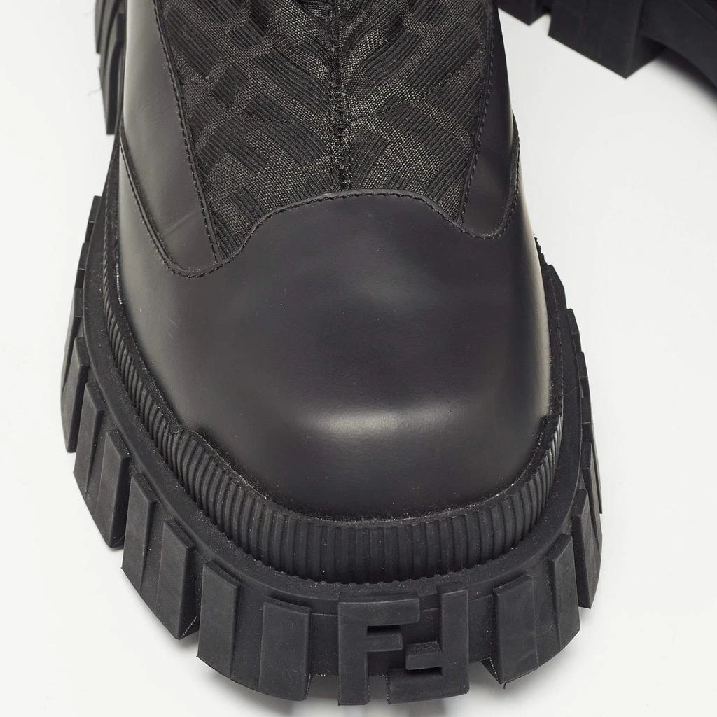 Fendi Fendi Black Fabric and Leather Snow Boots Size 42 7