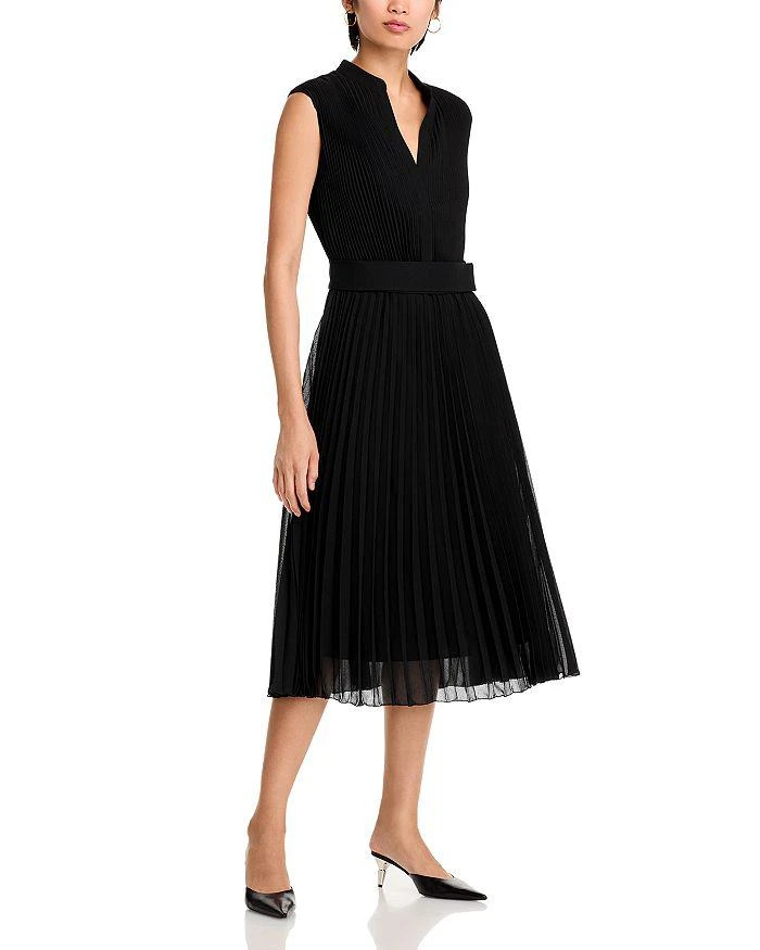 Hugo Boss Diloh2 Plissé Crepe Midi Dress 1