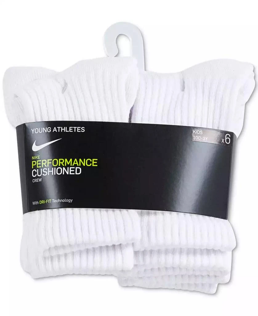 NIKE Little Kids' 6-Pk. Performance Crew Socks 4