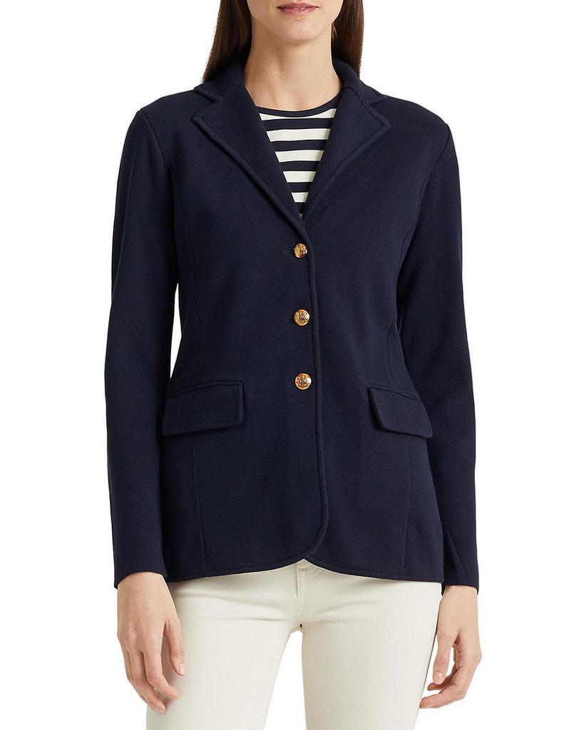 Navy Open Sweater Knit Blazer outlets Coat with Pockets - size S