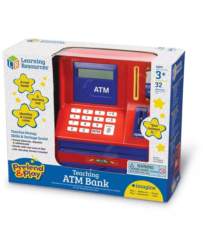 AreYouGame Learning Resources Pretend Play - Teaching Atm Bank 8