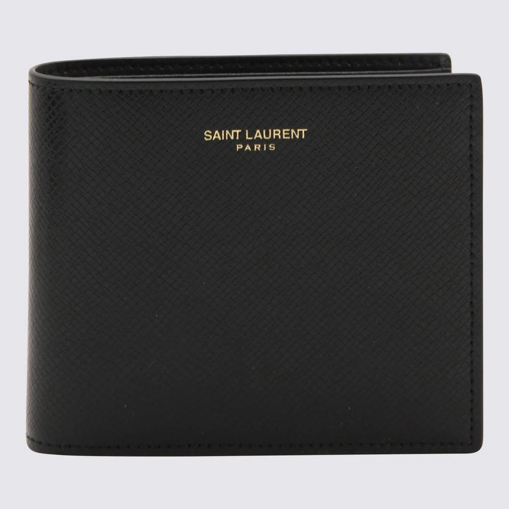 Yves Saint Laurent Black Leather Wallet 1