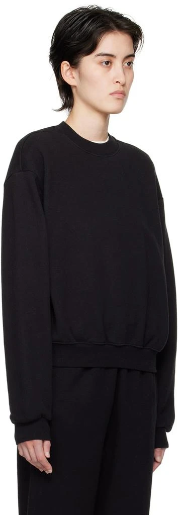 SKIMS Black Cotton Fleece Classic Crewneck Sweatshirt 2