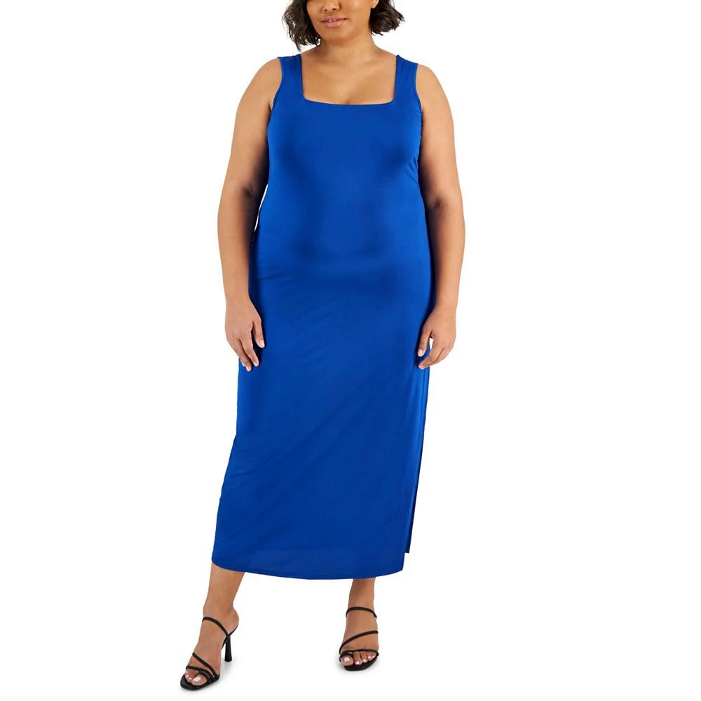 FULL CIRCLE TRENDS FULL CIRLCE TRENDS Trendy Plus Size Tank Maxi Dress