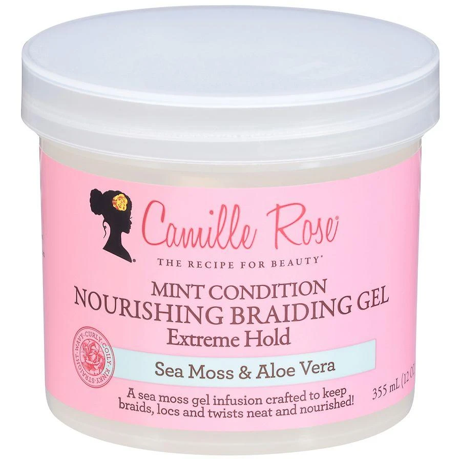 Camille Rose Naturals Mint Condition Nourishing Braiding Gel, Sea Moss 
Aloe Vera