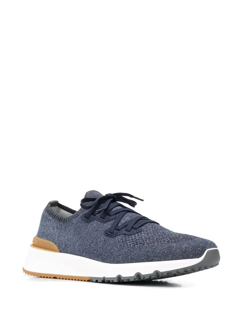 Brunello Cucinelli Brunello Cucinelli Knitted Low-Top Sneakers 2