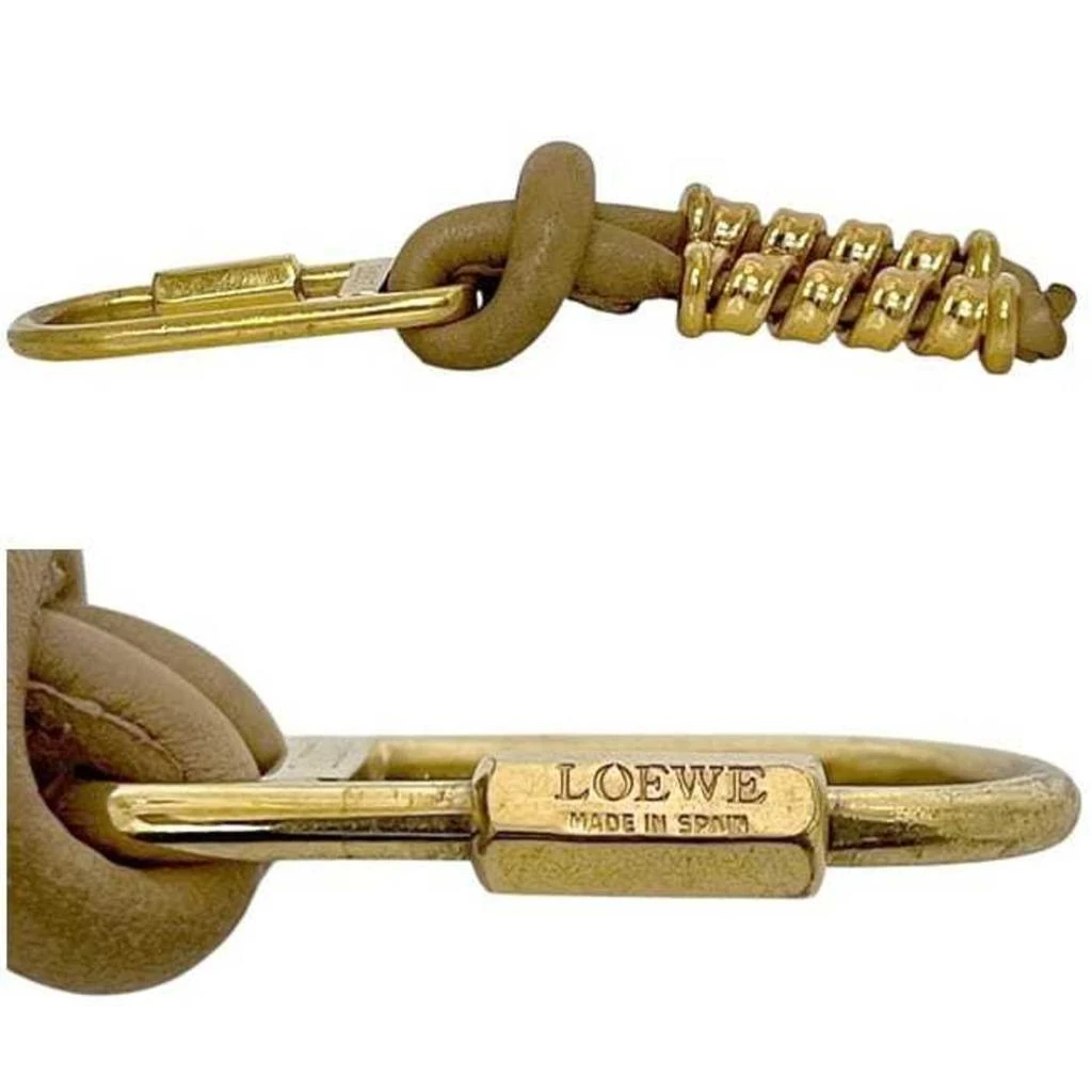 Loewe gold gold Plating Leather Metal Keyring (Pre-Owned) 2