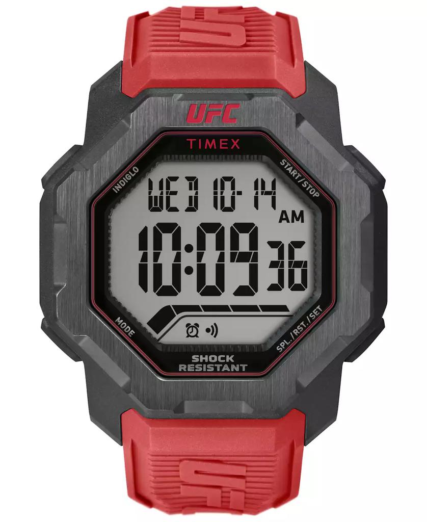 Timex UFC Men's Knockout Digital Red Polyurethane Watch, 48mm