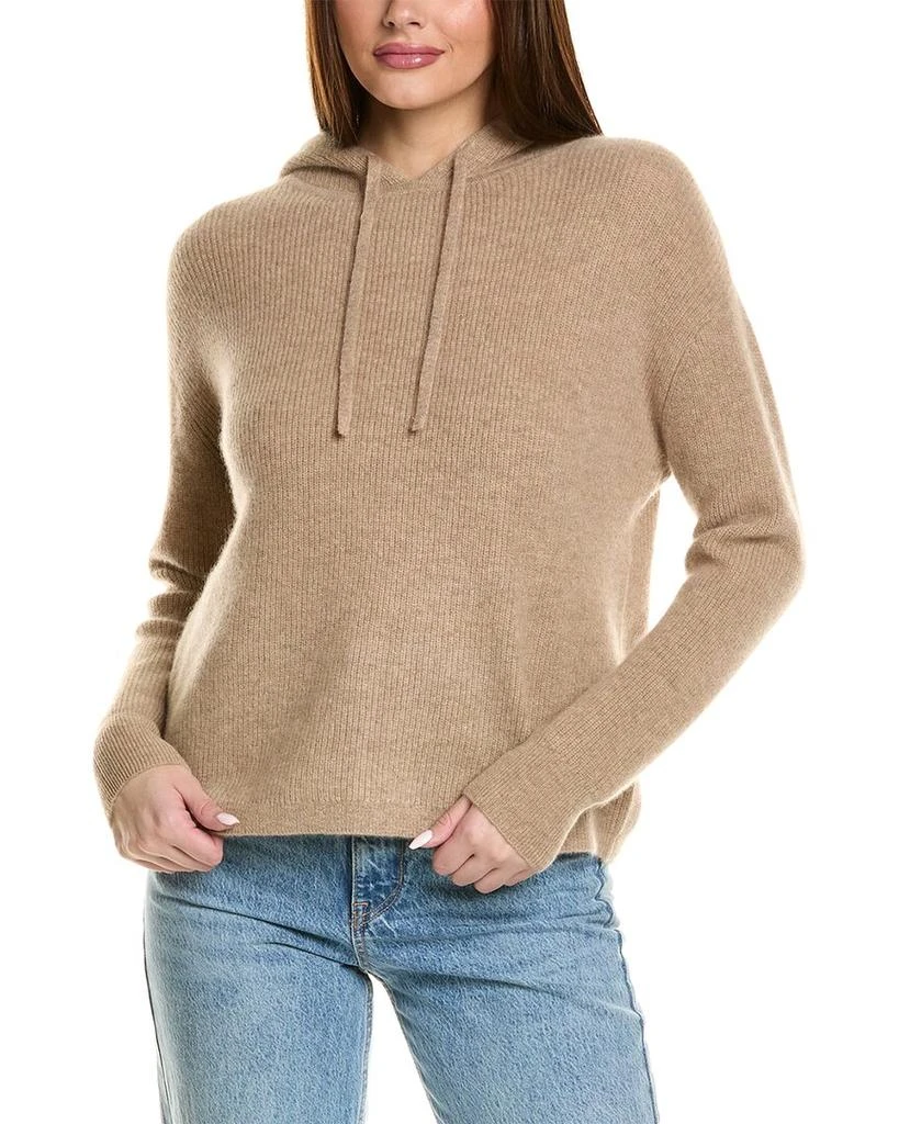 Magaschoni Half Cardigan Stitch Rib Cashmere Pullover 1