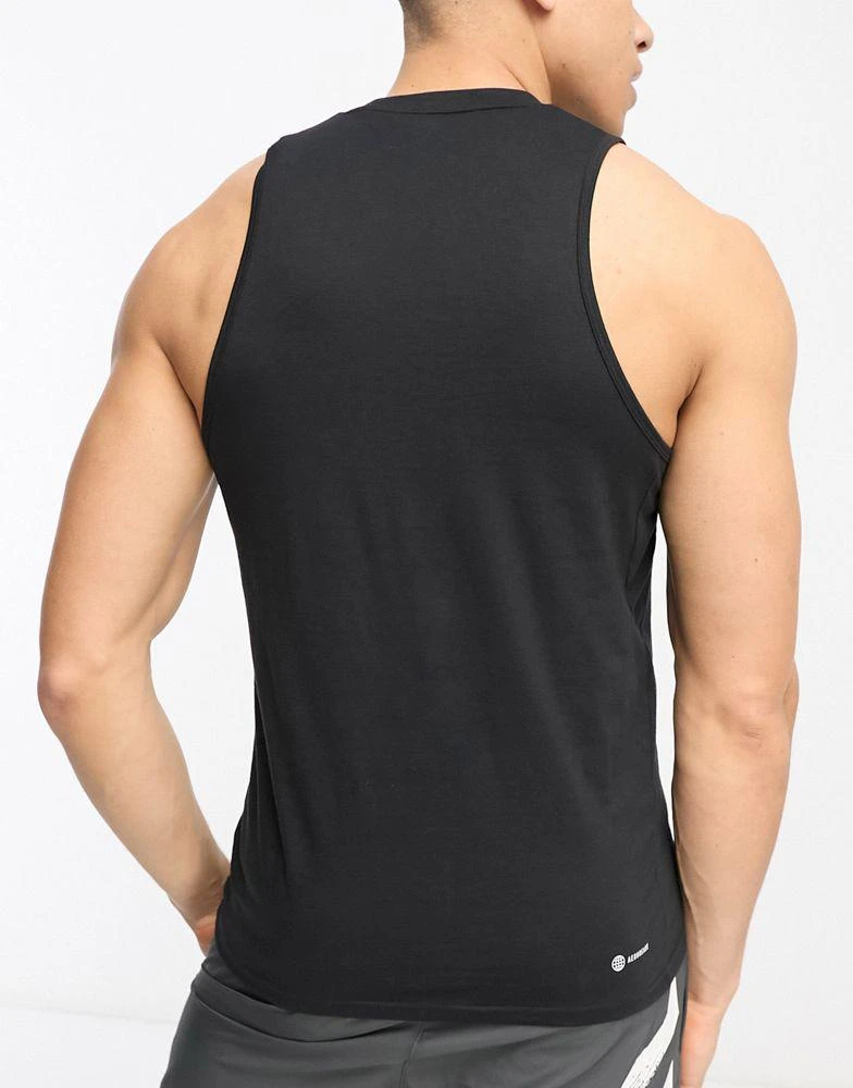 Adidas adidas Training Essential logo vest in black 2
