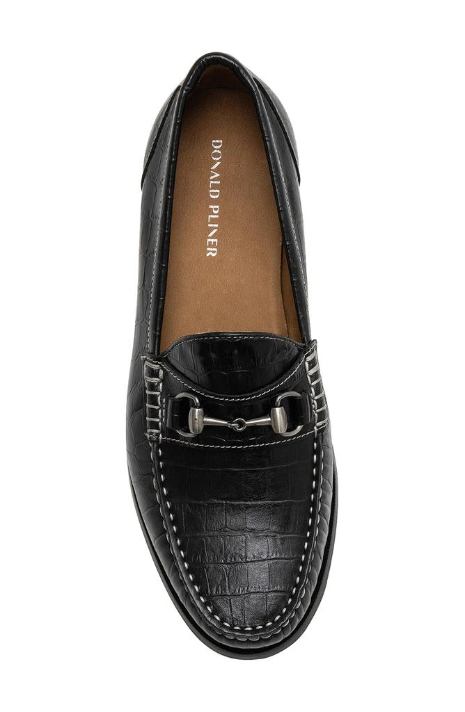 Donald Pliner Croc Embossed Bit Loafer 5