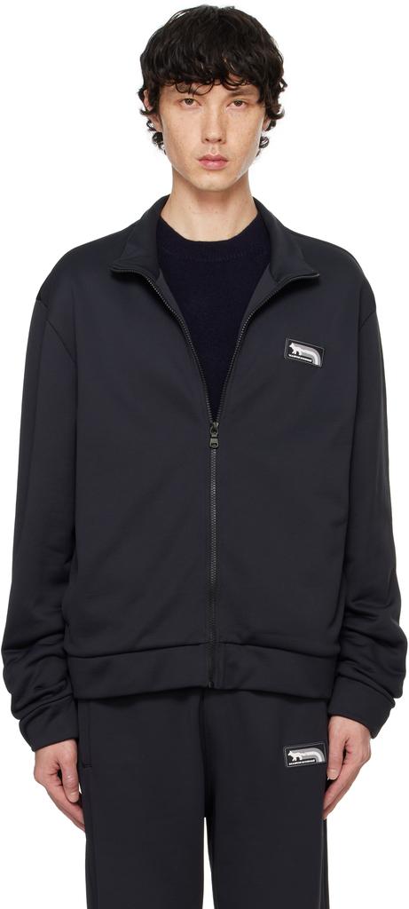 新品　Maison Kitsune FLASH FOX TRACK JACKET Shop Black Flash Fox Track Jacket on Sale at BeyondStyle – Get 70